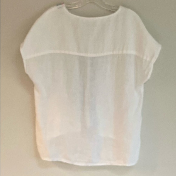 House Of Harlow 1960 Shirt Linen Embroidered Top Size S Small Blouse - Picture 3 of 7